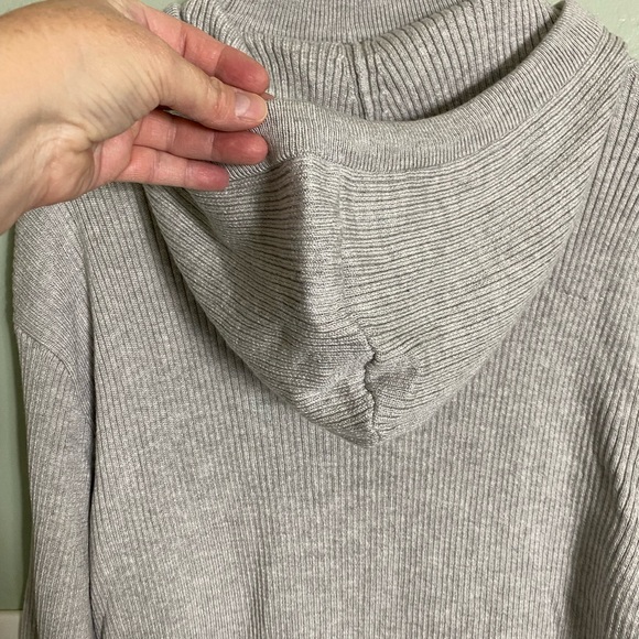 NWT ZARA COWL NECK SWEATER HOODIE WITH FRONT DRAWSTRINGS SIZE MEDIUM - Picture 3 of 10